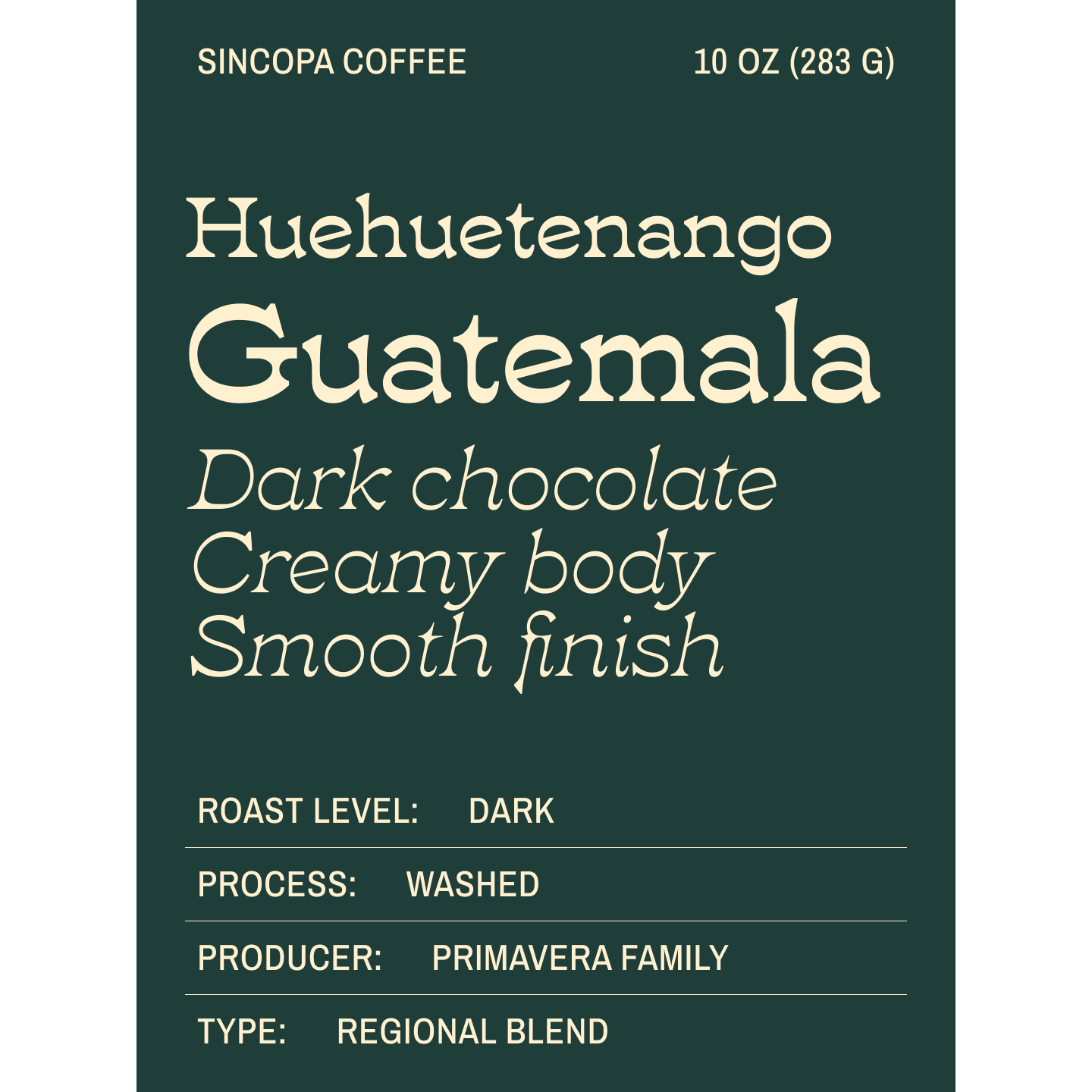 Guatemala Huehuetenango - Primavera Family Small Producers